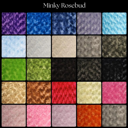 Rosebud minky fabric the - minky,