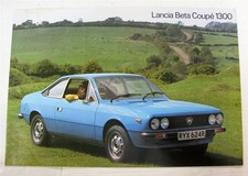 LANCIA Beta Coupe 1300 Car Sales Brochure LF 1977-78 #8/8/77