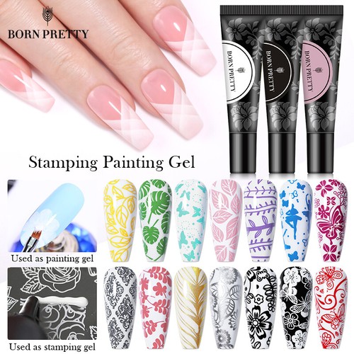 Stamping painting nail gel - stamping,