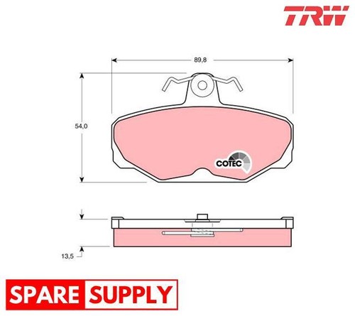 Brake pad set - disc,