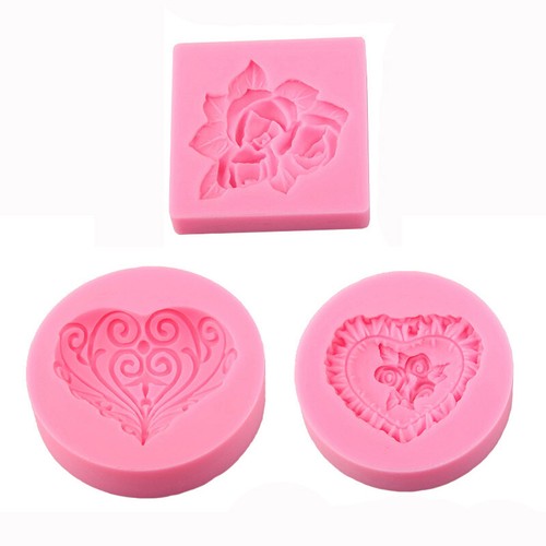 Silicone fondant mold heart - mold,