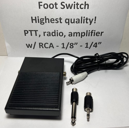 Foot switch ptt 8 - foot, 1/8