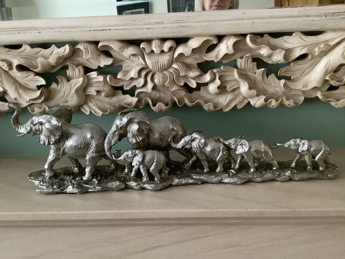 Silver art elephant parade - art,