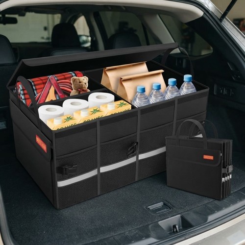 Deluxe black car boot - black,