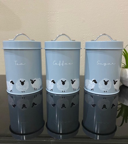 Tea coffee sugar canister - sugar,