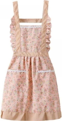 Apron floral pretty vintage - pretty,