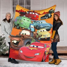 Red Racing Car Flannel Blanket