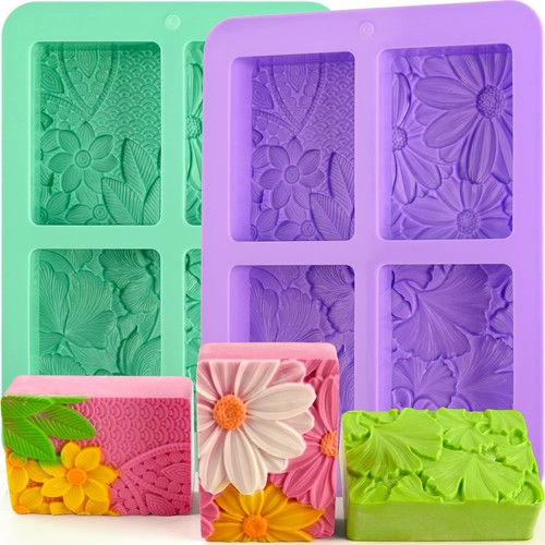 Pack silicone soap molds - silicone,