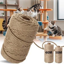 60 Metres 10m Sisal Rope Sisal String Scratching Post Cat Tree Rope Line NEW