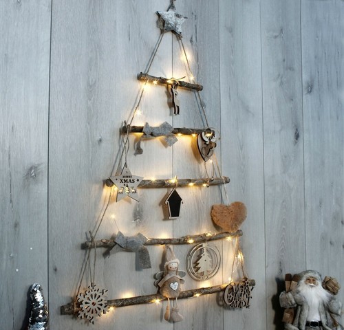 Christmas hanging wooden tree - hanging,