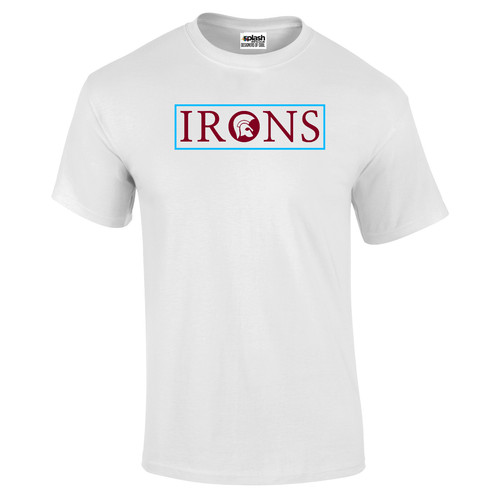 Irons trojan boxed shirt - irons, t