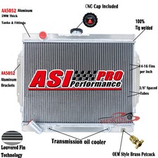 3 Row Aluminum Radiator For 88-1997 Mitsubishi Pajero 3.0L NA NB NC ND NE NG