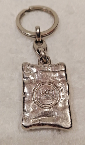 Lucky strike pewter keychain - lucky,