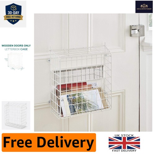 Stylish white letterbox cage - letterbox,