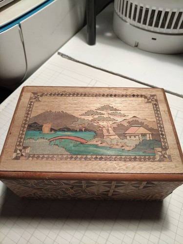 Vintage japanese puzzle box - japanese,