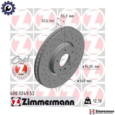2x BRAKE DISC 600.3249.52 FOR