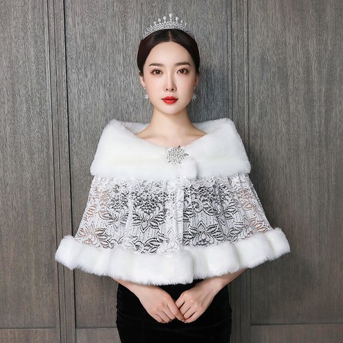 Women bride lace faux - lace,
