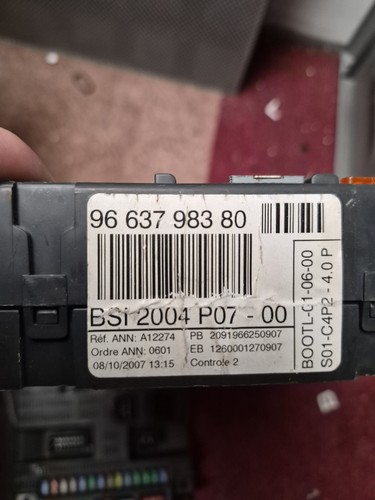 Peugeot citroen bsi module - module, 96