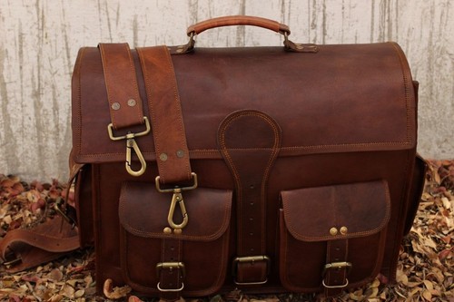 Leather messenger bag laptop - messenger,