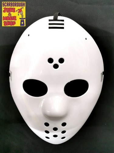 White hockey horror mask - white,