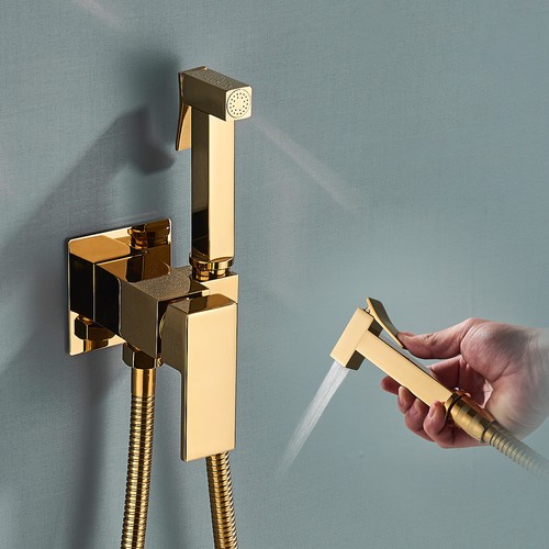 Gold brass bathroom - brass, bath