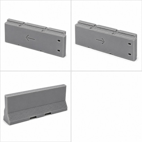 Concrete road barriers set - set, of