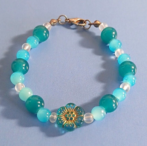 Light blue turquoise - light, glass