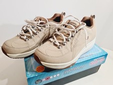 Skechers Shape-Ups XF Energy Blast Women’s Stone Brown Walking Shoes UK 5.5