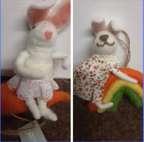Easter bunny chick felt - , tree
