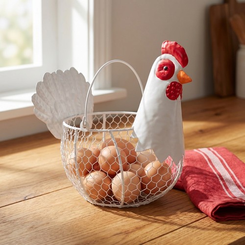 Farmhouse chicken egg - egg, basket