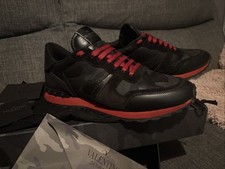 Valentino Garavani Rockrunner trainers shoes triple black UK 8 - 42