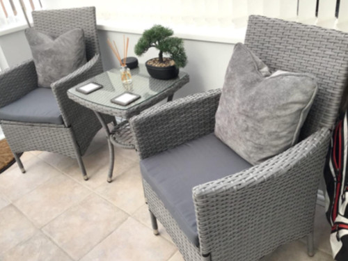 Bistro table and chairs - chairs, 2