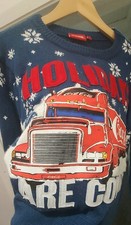 Coco Cola Vintage Chunk Knit Acrylic Chritsmas Jumper Womens Small 8-10