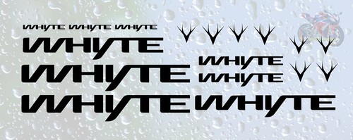 17pc whyte decal sticker set - whyte,