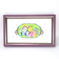 Bjorn Wiinblad Artist Wall Art Hand Drawing Coloured Framed Collectible +