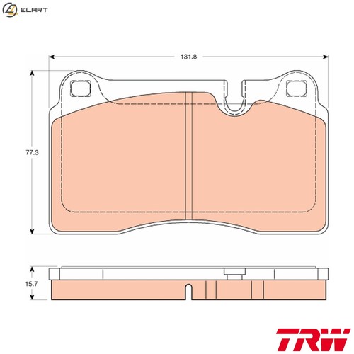 Brake pad set disc - disc,