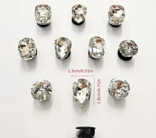 Crystal style croc - style, 2pcs