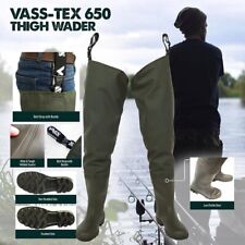 Vass Vass-Tex 650 Series Thigh Wader Carp Fishing Waders *All Sizes* NEW