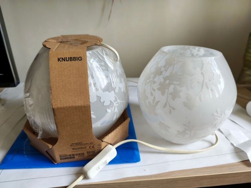 Ikea knubbig table lamp white - table,