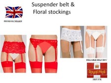 Suspender belt with stockings
