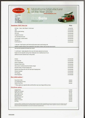 Romahome r10 solo citroen nemo - solo,