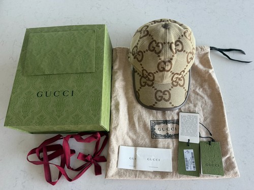 Gucci maxi canvas cap - gucci,