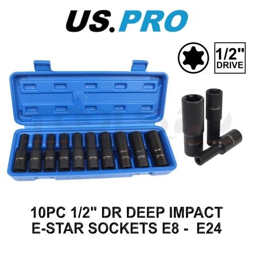 Pro tools 10pc dr - 10pc, 1/2"