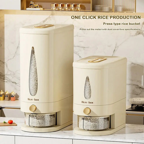 Large airtight rice dispenser - rice,