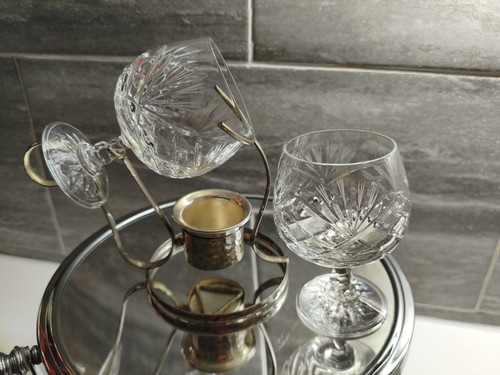 Vintage crystal brandy glass - vintage,
