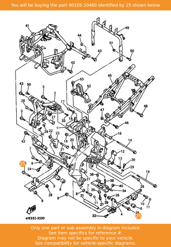 Yamaha bolt washer based - yamaha,