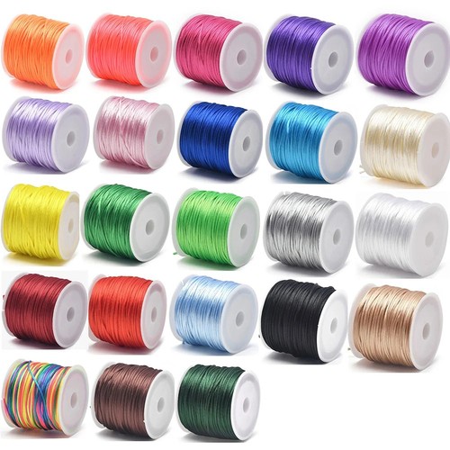 5mm satin rattail cord - 1.5mm, nylon