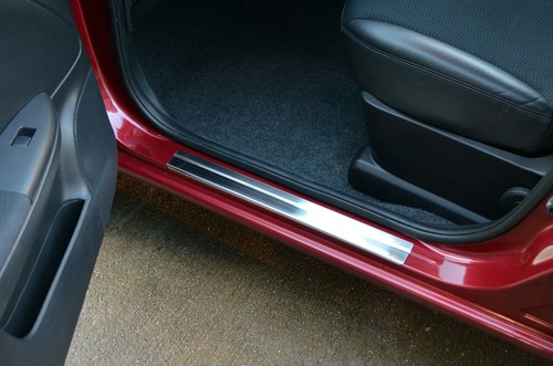 Chrome door sill protectors - chrome,