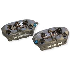 Pair of Brembo P4 32mm Forged Radial Monoblock Calipers 100mm 20B69074, 20B69084