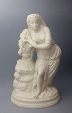 Antique Parian Statue Of Ruth